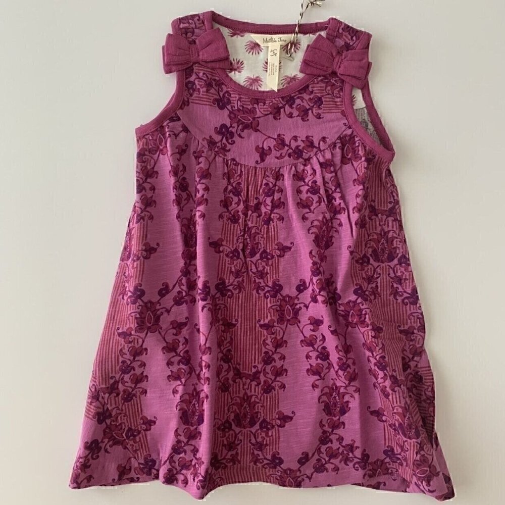 Matilda Jane Girl Clearwater Sleeveless Knit Cotton Swing Pink Dress 4T 4 Years